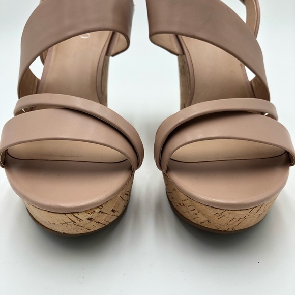 Franco Sarto Blush/Nude Wedge Heel Sandals Size 10 - Picture 2 of 13